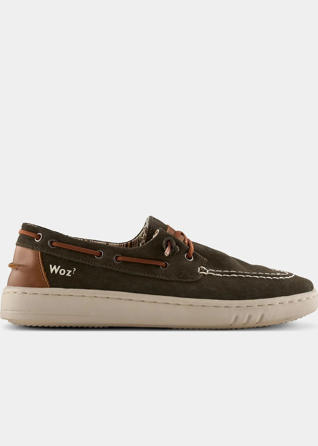Woz George scarpa uomo suede dark brown stile mocassino