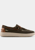 Woz George scarpa uomo suede dark brown stile mocassino