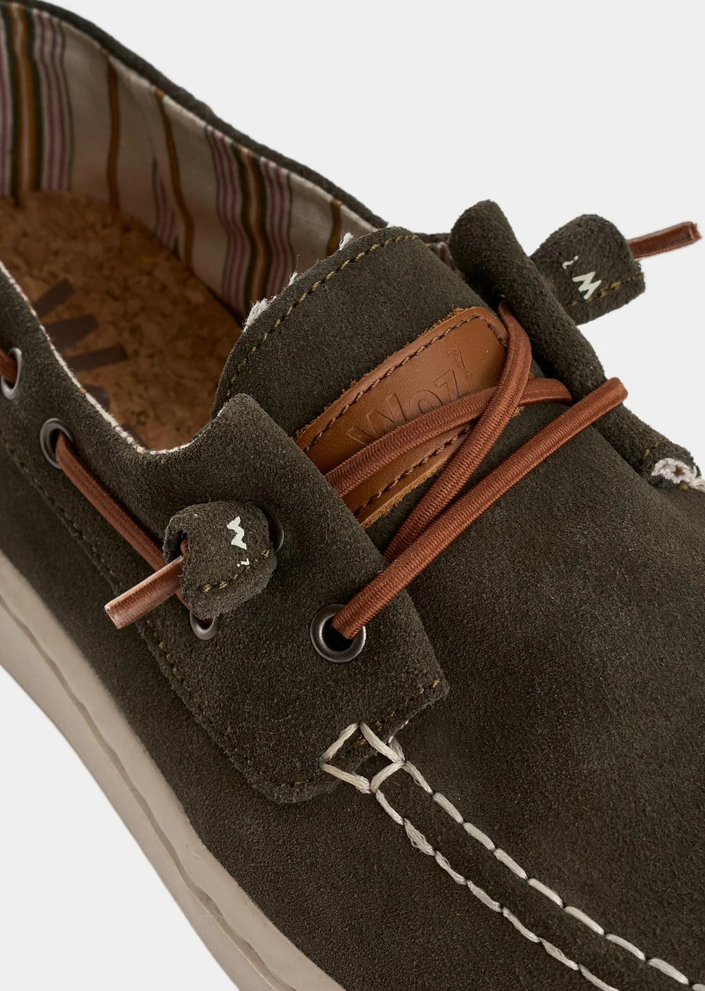 Woz George scarpa uomo suede dark brown stile mocassino