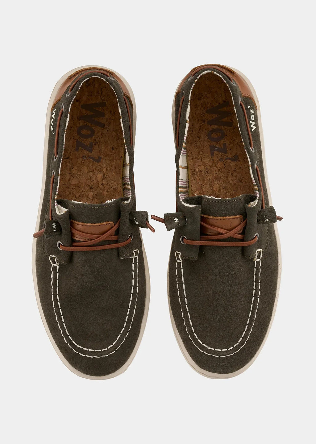 Woz George scarpa uomo suede dark brown stile mocassino